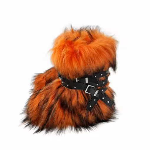 Fluffy Faux Fox Fur Boots